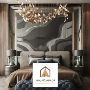 ورق جدران خلفية سرير