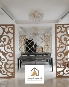 تفصيل بارتشن خشب للصالات